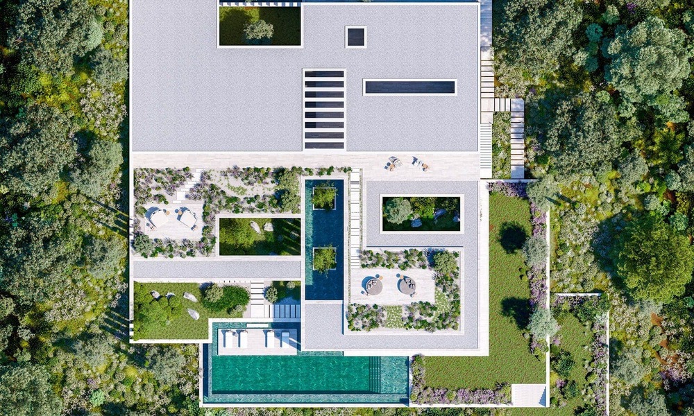 Nieuwe, first-class designvilla te koop met zeezicht in een gated en bewaakte omgeving van Sotogrande, Costa del Sol 790742