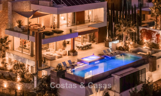Luxevilla met geavanceerd design te koop met panoramisch zeezicht, binnen een prestigieus golfresort, Marbella - Benahavis 791081 