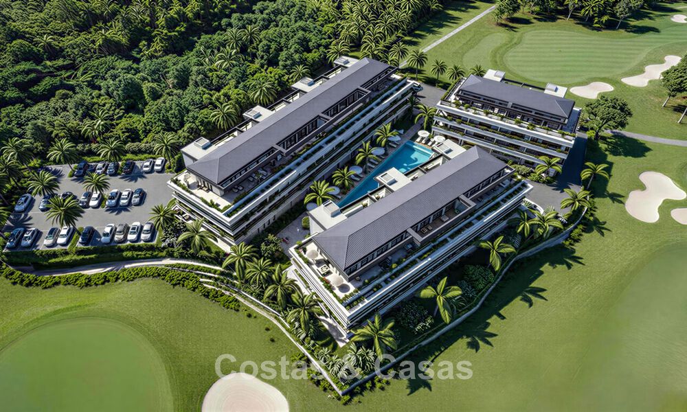 Exclusieve luxe appartementen in een eerstelijns golfcomplex met zeezicht in Mijas, Costa del Sol 791289