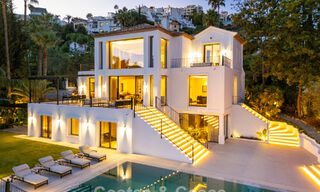 Luxueuze klasse-villa te koop met panoramisch uitzicht, grenzend aan de golfbaan in Marbella - Benahavis 791586 