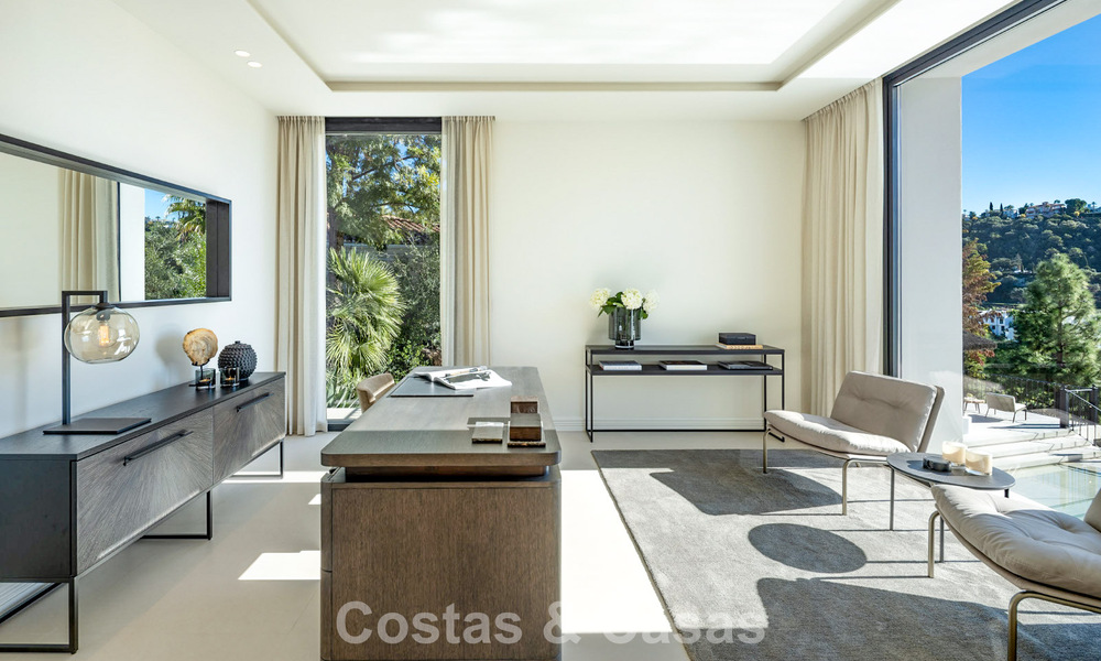 Luxueuze klasse-villa te koop met panoramisch uitzicht, grenzend aan de golfbaan in Marbella - Benahavis 791595