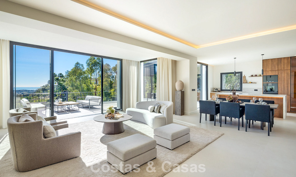 Luxueuze klasse-villa te koop met panoramisch uitzicht, grenzend aan de golfbaan in Marbella - Benahavis 791601