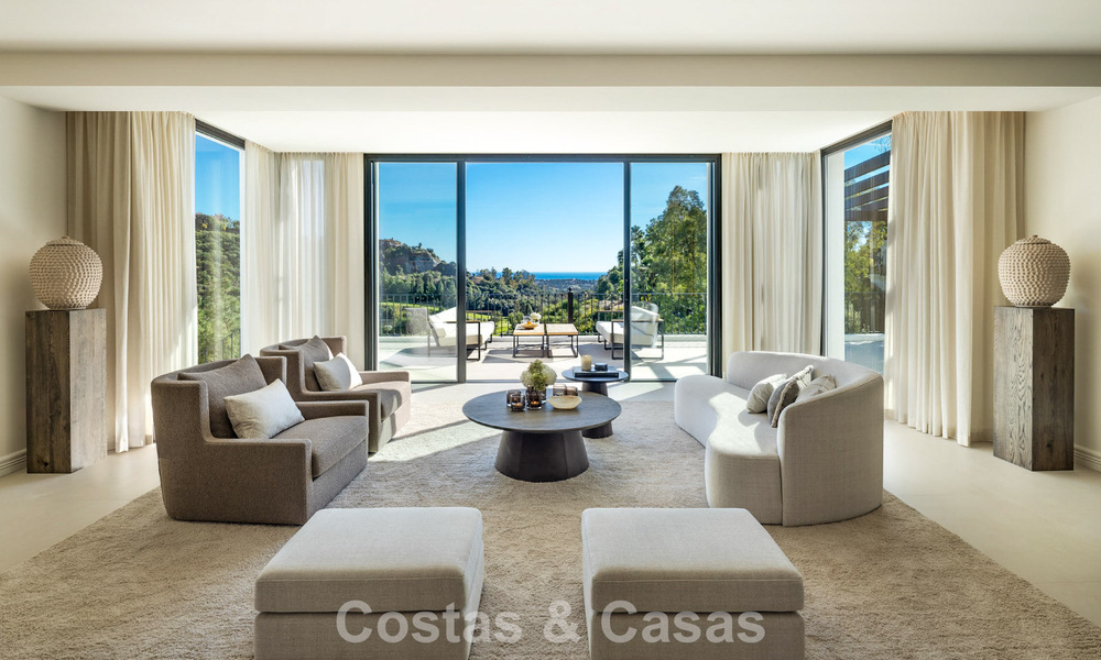 Luxueuze klasse-villa te koop met panoramisch uitzicht, grenzend aan de golfbaan in Marbella - Benahavis 791622