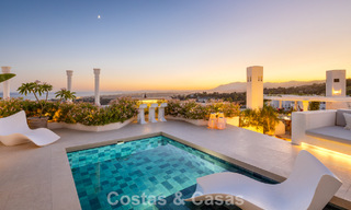 Exclusief duplex penthouse met privézwembad en panoramisch zeezicht te koop in Marbella’s Golden Mile 791645 