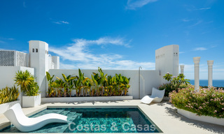 Exclusief duplex penthouse met privézwembad en panoramisch zeezicht te koop in Marbella’s Golden Mile 791660 