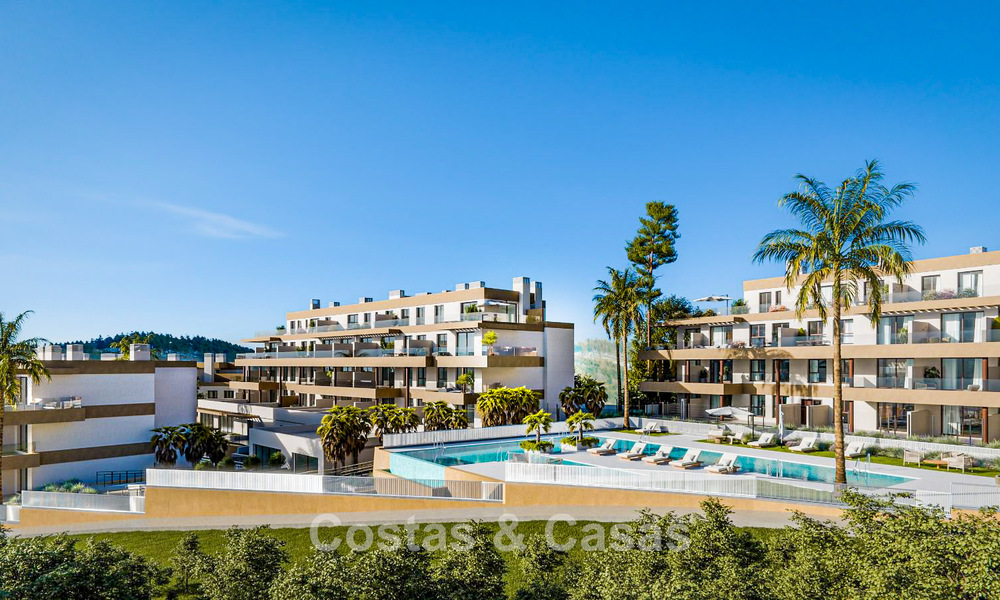 Nieuwe, moderne appartementen met panoramisch zeezicht in Mijas Costa, Costa del Sol 791702