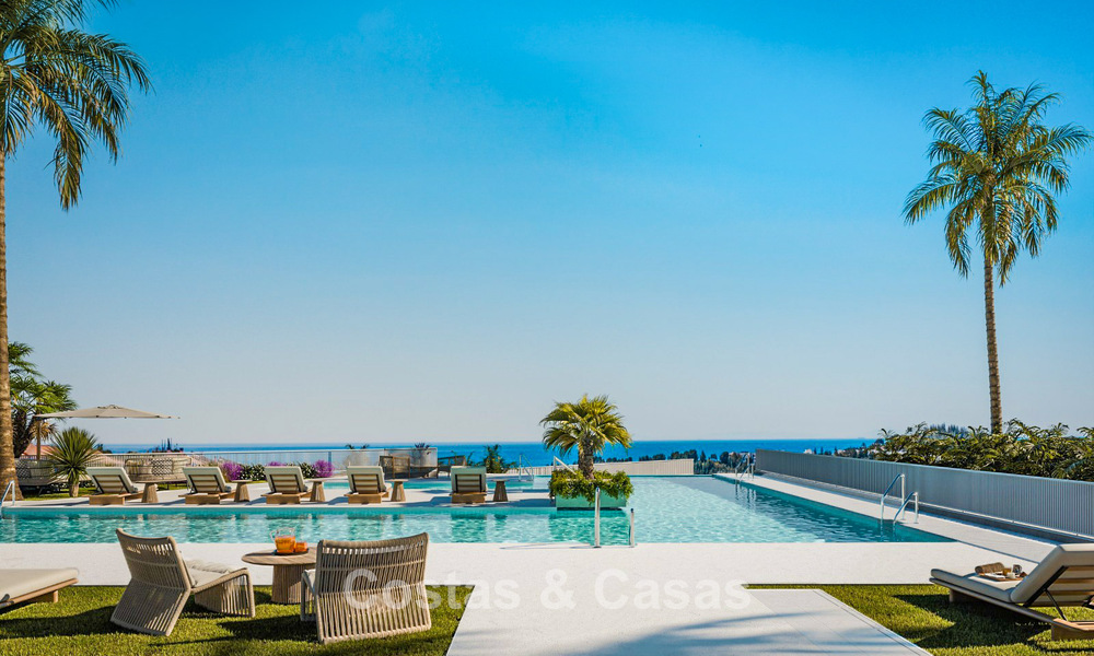 Nieuwe, moderne appartementen met panoramisch zeezicht in Mijas Costa, Costa del Sol 791703