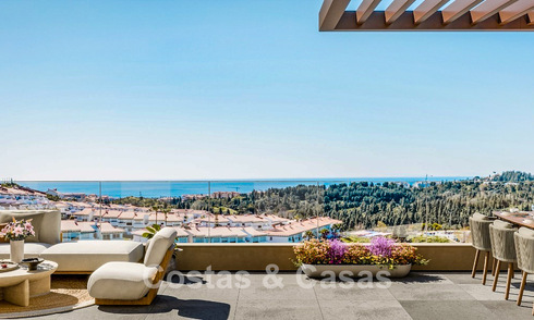 Nieuwe, moderne appartementen met panoramisch zeezicht in Mijas Costa, Costa del Sol 791705