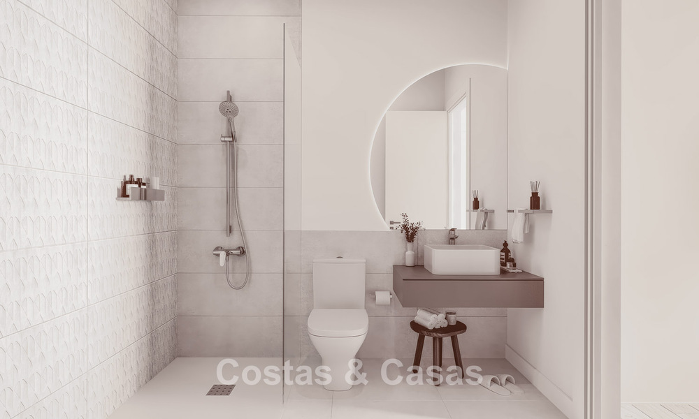 Stijlvolle nieuwbouwappartementen met panoramisch zeezicht te koop in Mijas Costa, Costa del Sol 791720