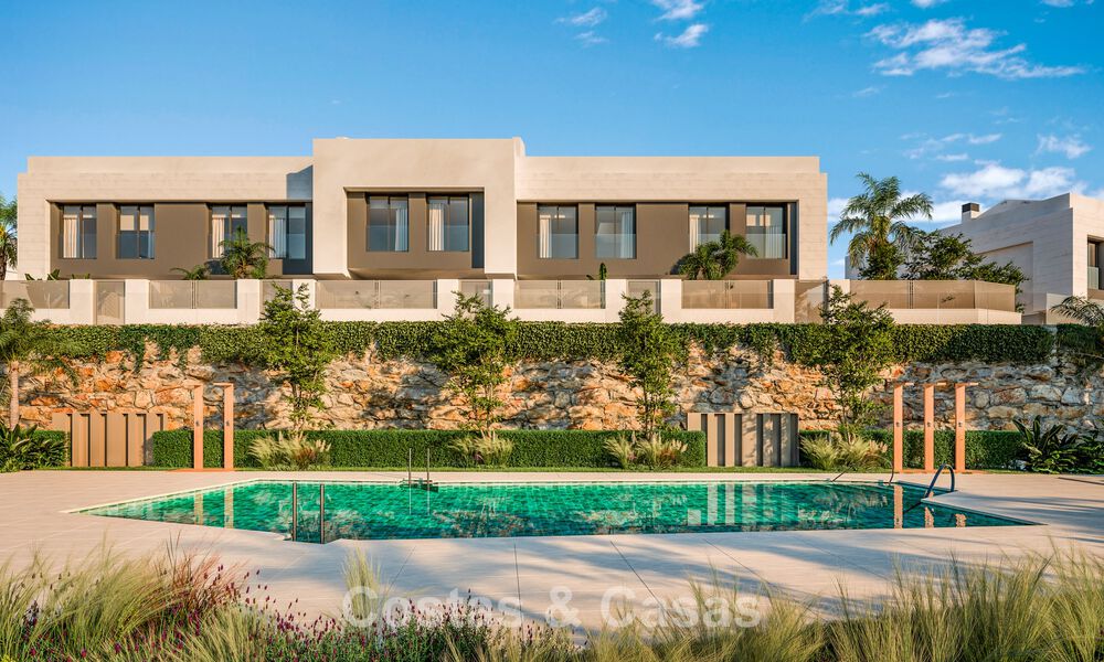 Modernistische schakelvilla’s te koop met 360° uitzicht, in Mijas Costa, Costa del Sol 791809