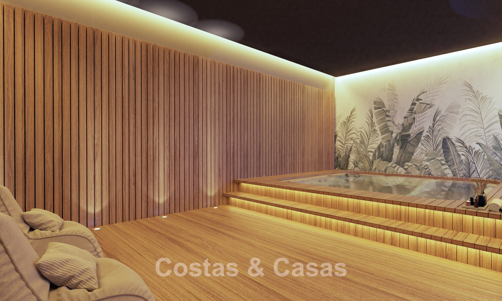 Eigentijdse townhouses met hedendaags ontwerp te koop in een golfomgeving van Mijas Costa, Costa del Sol 791817