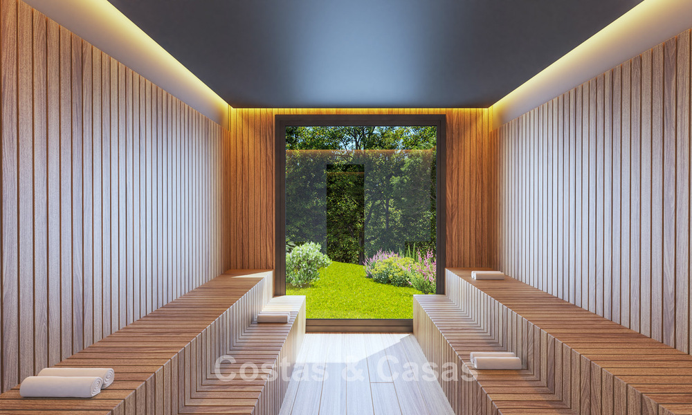 Eigentijdse townhouses met hedendaags ontwerp te koop in een golfomgeving van Mijas Costa, Costa del Sol 791818