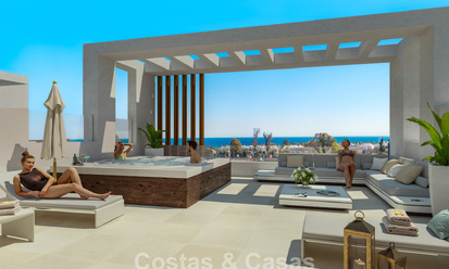 Eigentijdse townhouses met hedendaags ontwerp te koop in een golfomgeving van Mijas Costa, Costa del Sol 791836