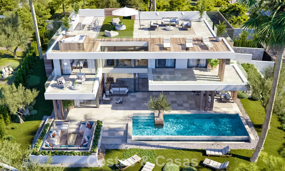 Nieuwe, high-end designvilla te koop in een permanent bewaakte gemeenschap van Sotogrande, Costa del Sol 792090