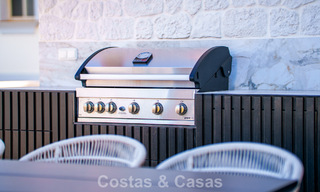 Eigentijds gerenoveerd duplex penthouse met privézwembad en panoramisch zeezicht in Nueva Andalucia, Marbella 792177 