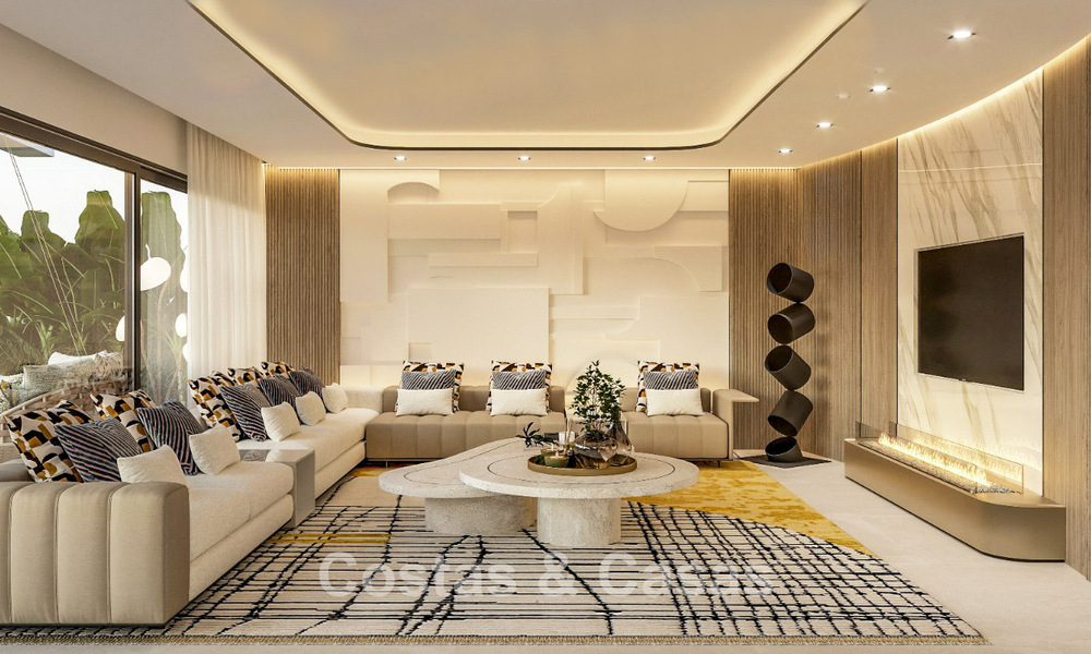 High-end luxe appartement te koop in een eerstelijnstrand complex ten oosten van Marbella centrum 792197