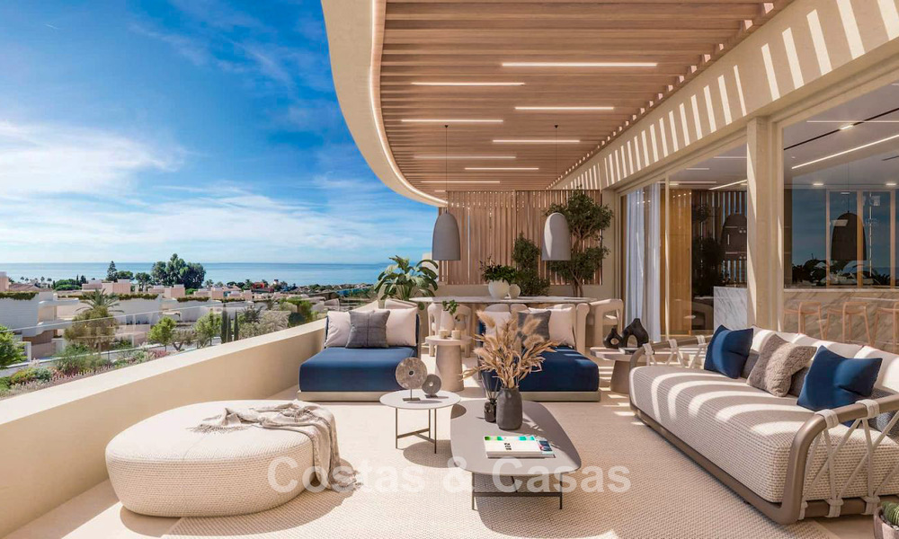 High-end luxe appartement te koop in een eerstelijnstrand complex ten oosten van Marbella centrum 792220
