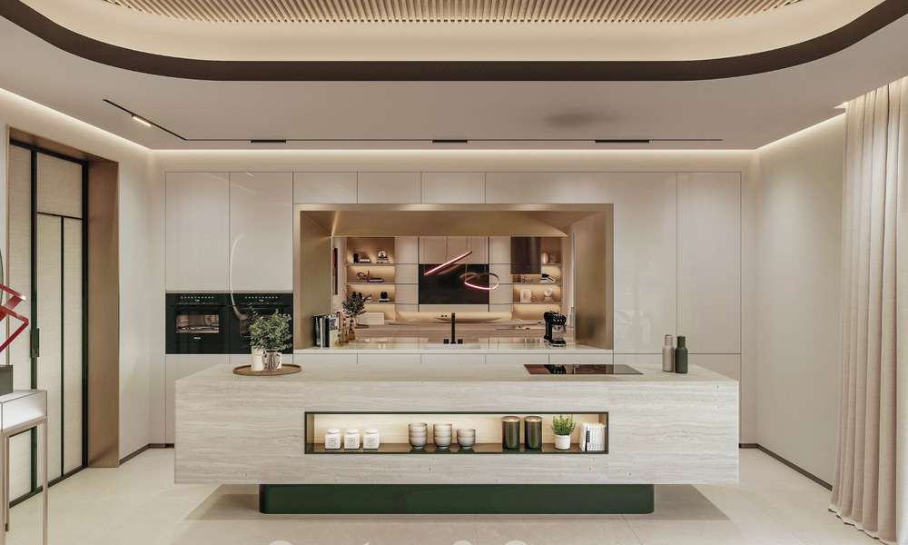 High-end luxe appartement te koop in een eerstelijnstrand complex ten oosten van Marbella centrum 792227