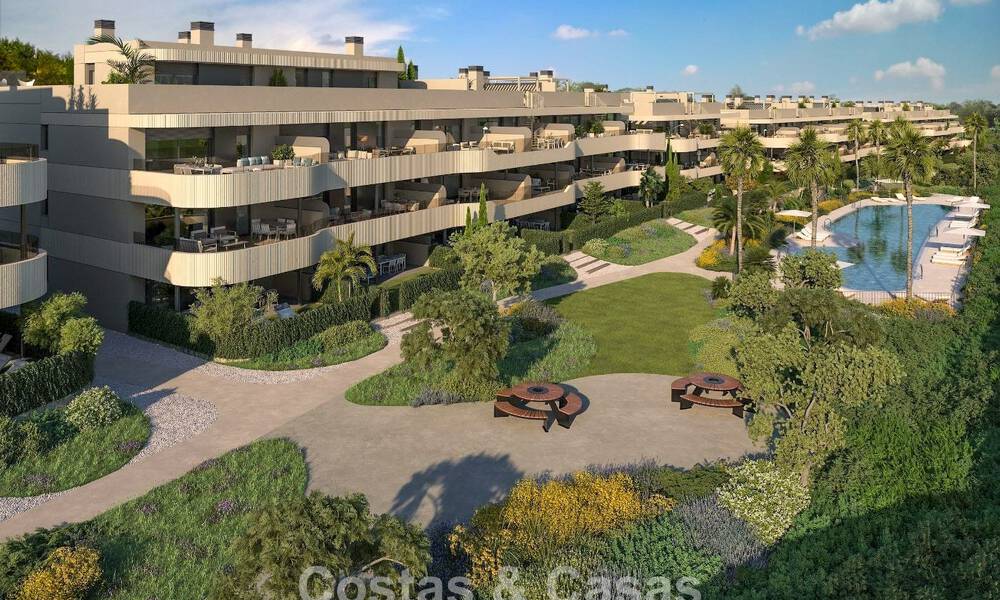 Exclusieve off-plan appartementen te koop in een moderne golfontwikkeling op de New Golden Mile tussen Marbella en Estepona 792339