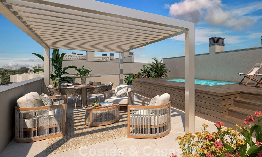 Exclusieve off-plan appartementen te koop in een moderne golfontwikkeling op de New Golden Mile tussen Marbella en Estepona 792349