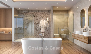 Strak moderne, off-plan designvilla te koop op loopafstand van het strand en voorzieningen in Guadalmina Baja, Marbella 792659 