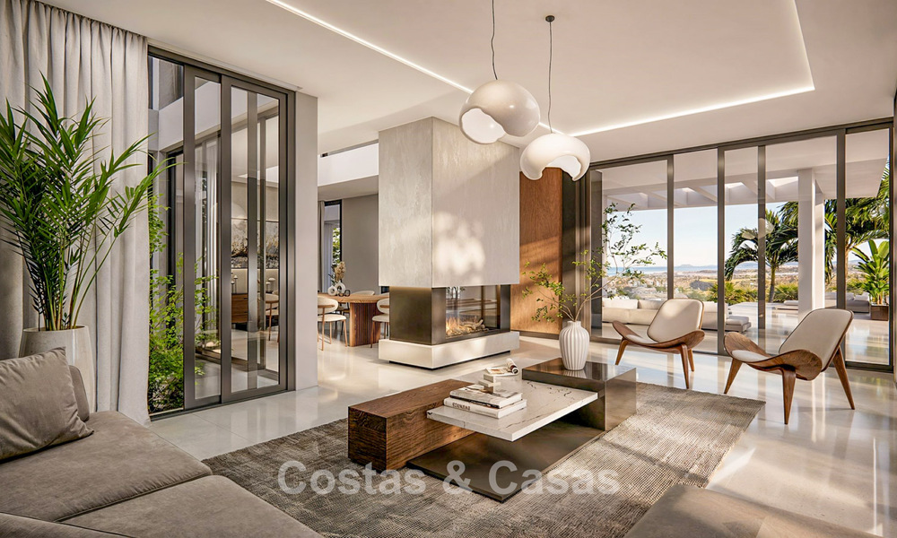 Strak moderne, off-plan designvilla te koop op loopafstand van het strand en voorzieningen in Guadalmina Baja, Marbella 792660