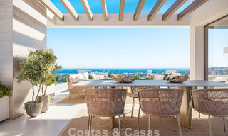 5 Modernistische schakelvilla’s te koop met panoramisch zeezicht in La Quinta, Benahavis - Marbella 795593 