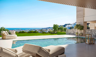 5 Modernistische schakelvilla’s te koop met panoramisch zeezicht in La Quinta, Benahavis - Marbella 795601 