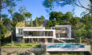 Off-plan nieuwbouwvilla met gesofisticeerde architectuur en panoramisch zeezicht te koop in Marbella - Benahavis 792686 