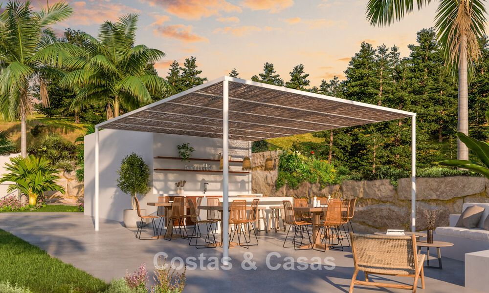 Nieuwe, hedendaagse appartementen met panoramisch zeezicht te koop in Mijas Costa, Mijas 792738