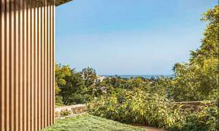 Exclusieve villa met eigentijds architecturaal karakter te koop in een prestigieuze wijk van Nueva Andalucia, Marbella 793028 