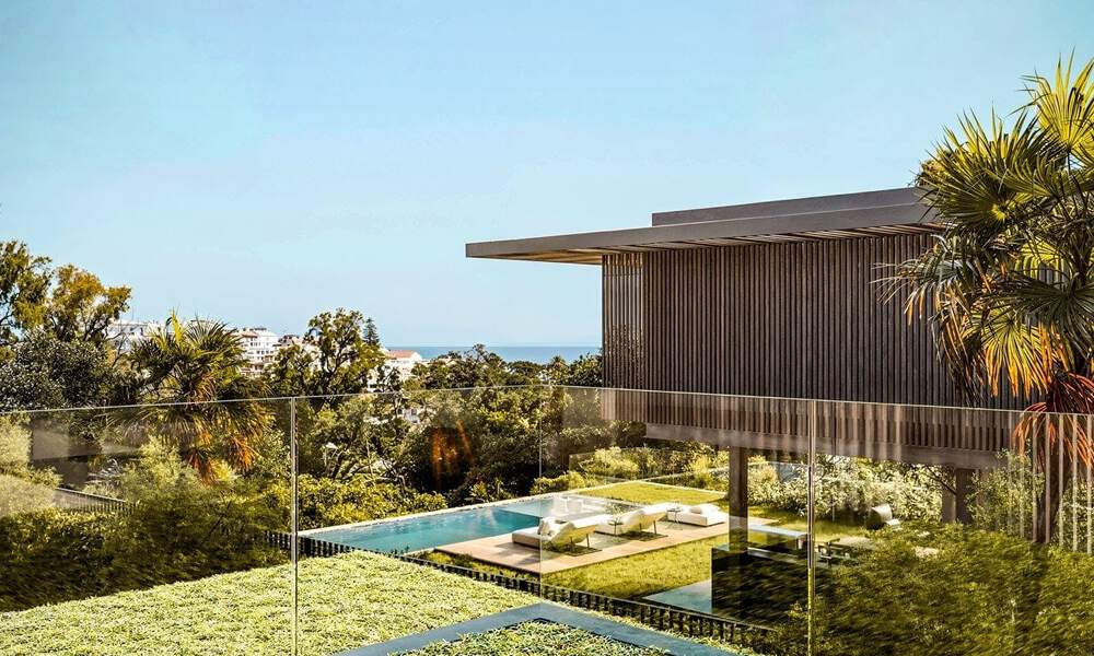 Exclusieve villa met eigentijds architecturaal karakter te koop in een prestigieuze wijk van Nueva Andalucia, Marbella 793029