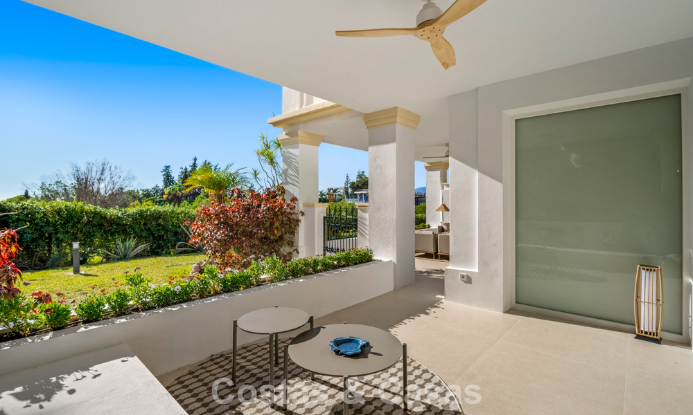 Instapklaar, eigentijds ingericht tuinappartement met 4 slaapkamers te koop op de Golden Mile van Marbella 793603