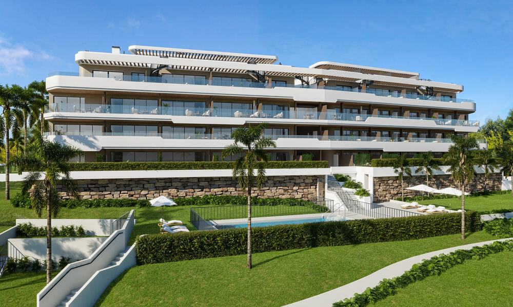Moderne nieuwbouwappartementen met subliem zeezicht in Manilva aan de Costa del Sol 793624