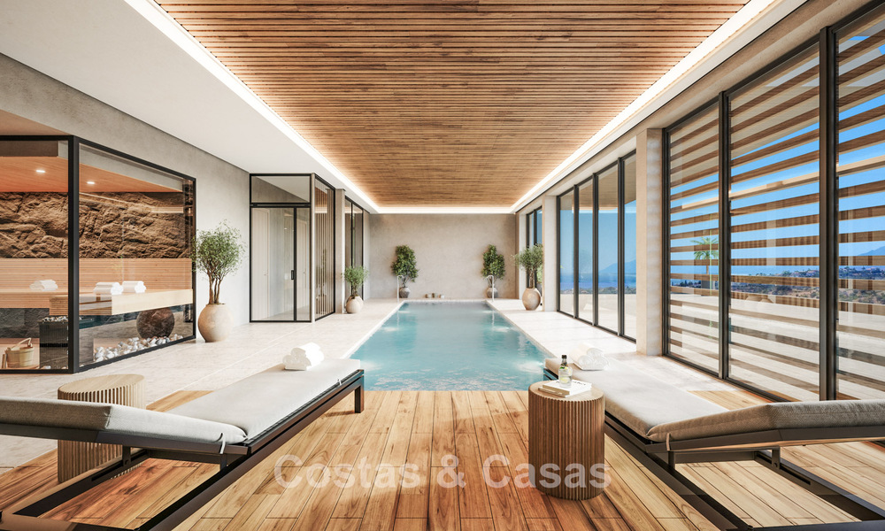 Lancering! Moderne schakelvilla’s met zeezicht in een exclusieve resortstijl te koop in Elviria, Oost-Marbella 793151