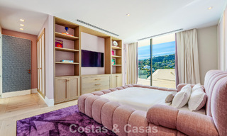 Moderne architecturale villa met zeezicht en een professionele gym te koop in El Madroñal, Benahavís - Marbella 793748 