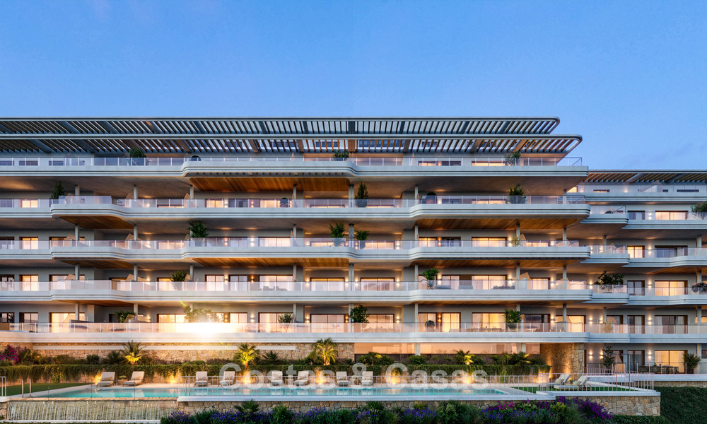 Moderne nieuwbouwappartementen met ruim terras en zeezicht te koop in Torremolinos, Malaga, Costa del Sol 793798