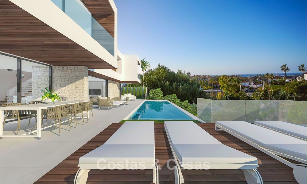 Moderne luxevilla met panoramisch zeezicht te koop op de New Golden Mile, tussen Marbella en Estepona 794036