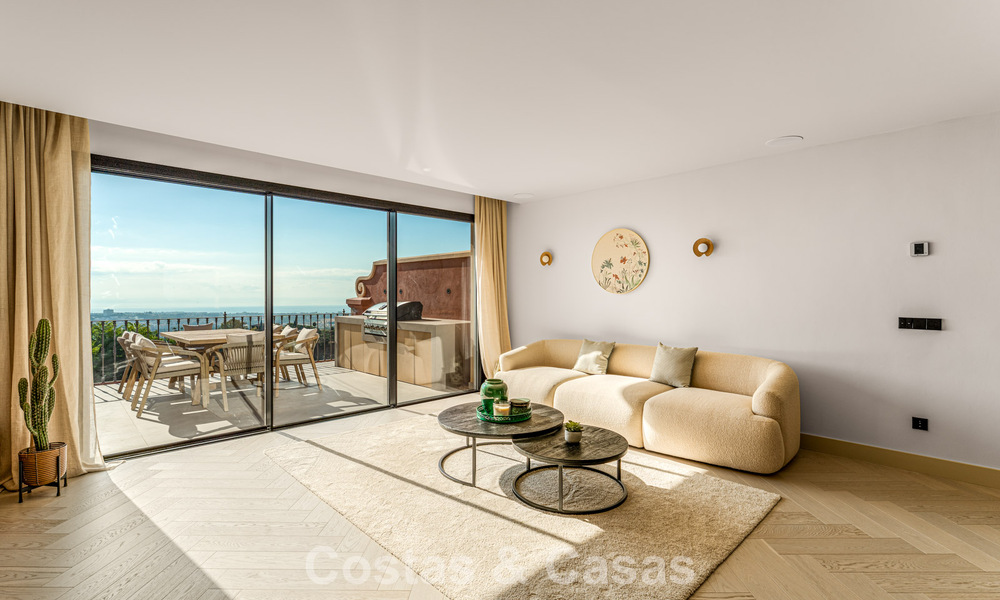 Exclusief Scandinavisch design penthouse met 180° uitzicht te koop in Benahavis - Marbella 794184