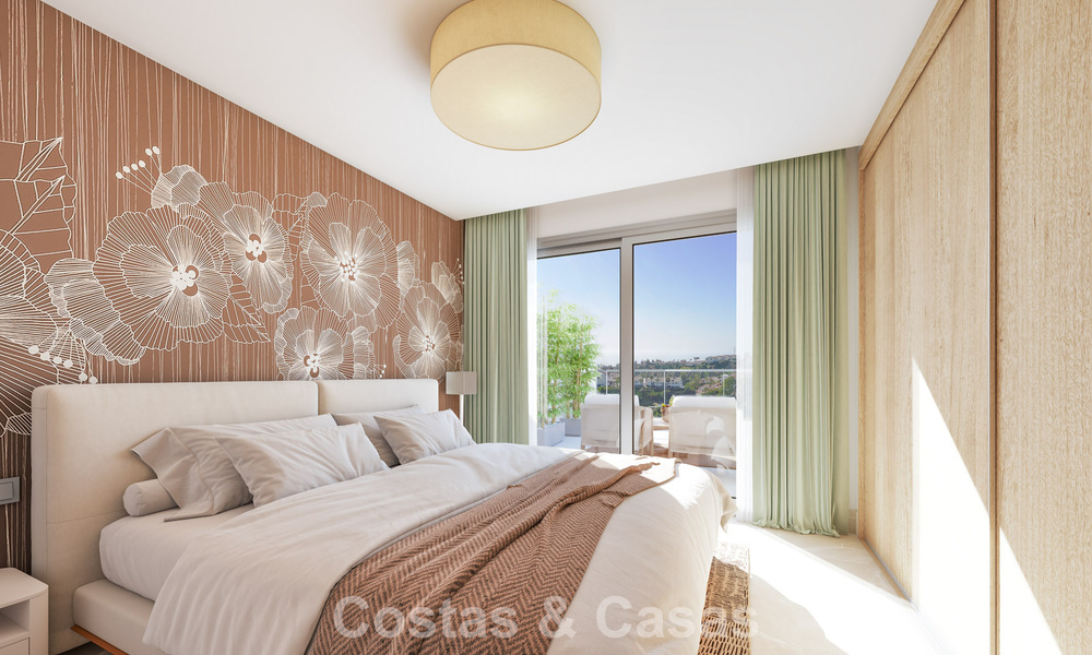 Nieuwe, moderne appartementen met fenomenaal uitzicht te koop in Mijas Costa, Costa del Sol 794627