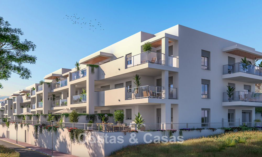 Moderne appartementen te koop in een eigentijds bouwproject met zeezicht in Benalmadena, Costa del Sol 794900