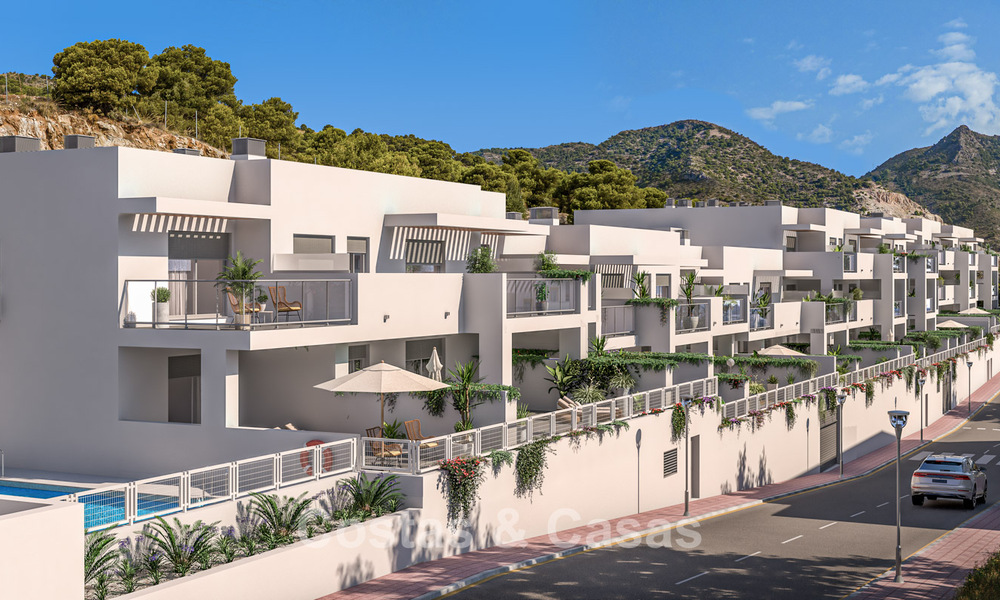 Moderne appartementen te koop in een eigentijds bouwproject met zeezicht in Benalmadena, Costa del Sol 794901