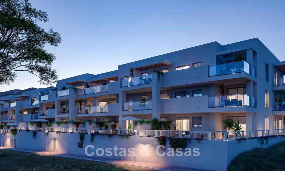 Moderne appartementen te koop in een eigentijds bouwproject met zeezicht in Benalmadena, Costa del Sol 794917