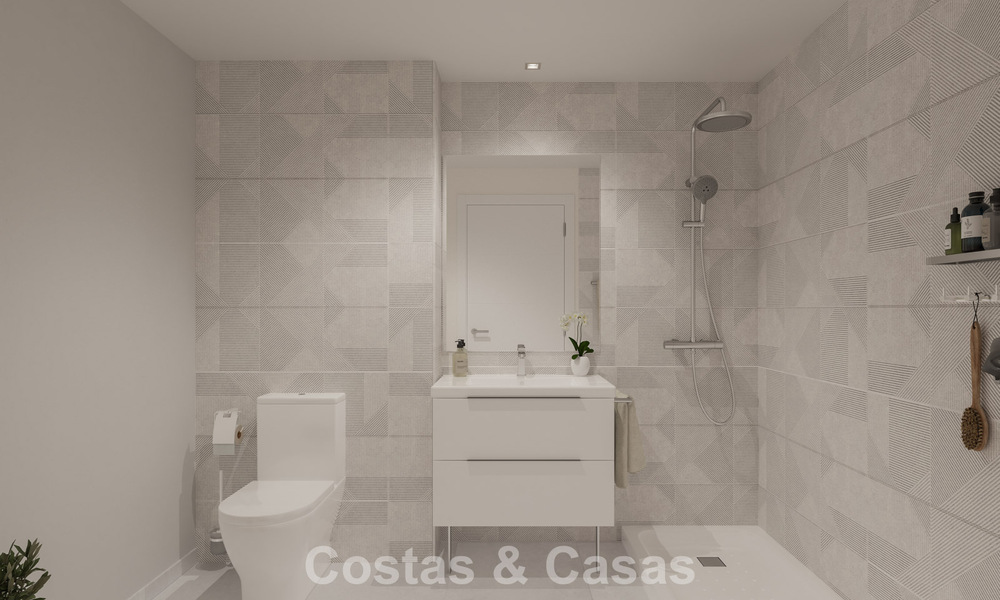Moderne appartementen te koop in een eigentijds bouwproject met zeezicht in Benalmadena, Costa del Sol 794918