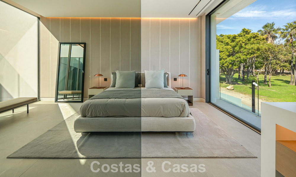 Ultramoderne halfvrijstaande villa met privétuin en -zwembad te koop aan de Golden Mile, Marbella 795046