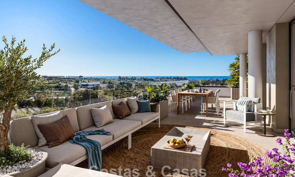 Moderne appartementen met schitterend zeezicht te koop op de New Golden Mile tussen Marbella en Estepona 795072