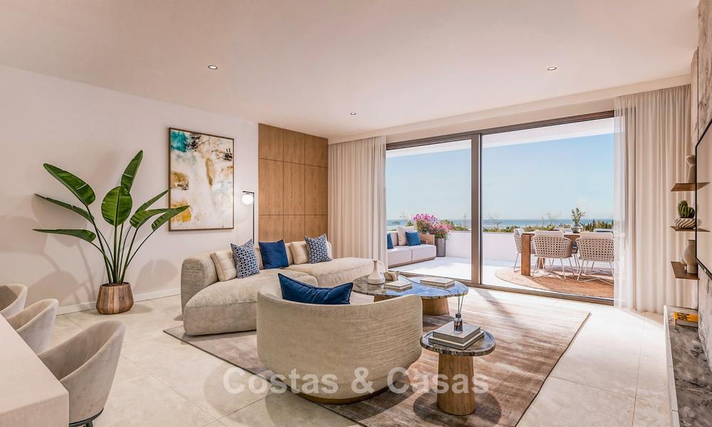 Moderne appartementen met schitterend zeezicht te koop op de New Golden Mile tussen Marbella en Estepona 795074