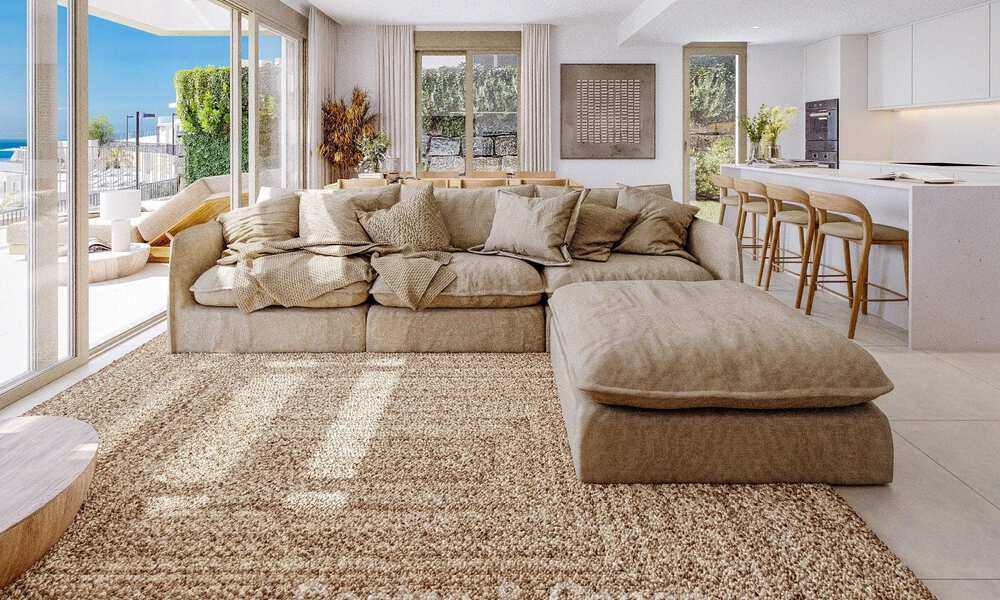 Exclusieve, geschakelde villa’s met zeezicht te koop in een begeerde golfomgeving in Mijas, Costa del Sol 795279