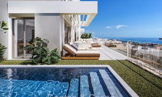 Exclusieve, geschakelde villa’s met zeezicht te koop in een begeerde golfomgeving in Mijas, Costa del Sol 795286 