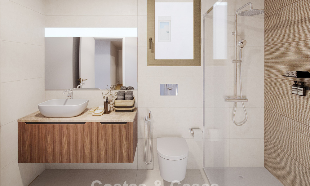 Exclusieve, geschakelde villa’s met zeezicht te koop in een begeerde golfomgeving in Mijas, Costa del Sol 795293